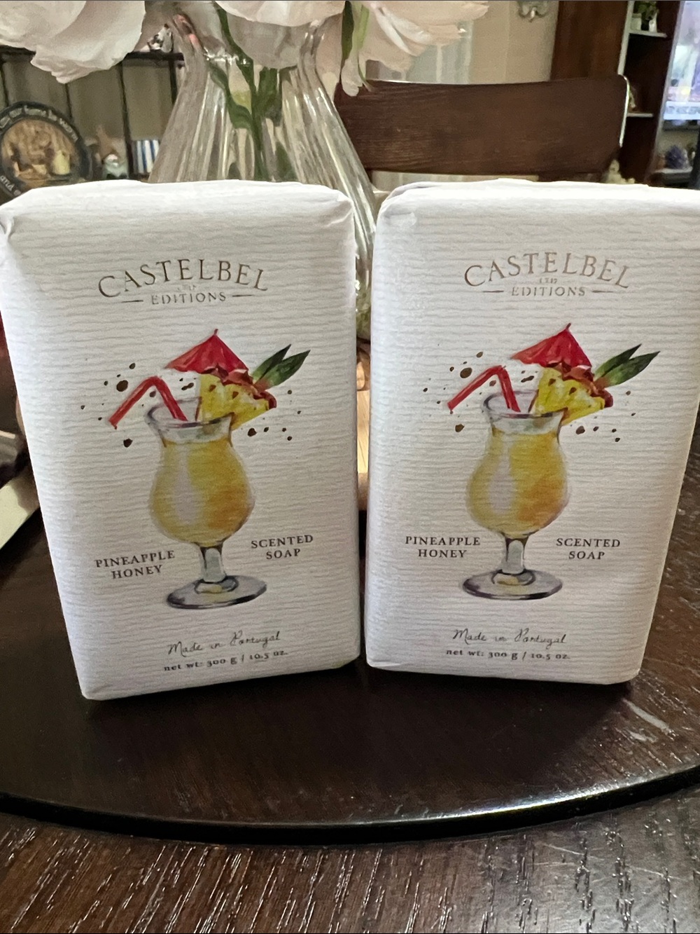 New Castelbel Pineapple Honey Scented Soap - White BUNDLE